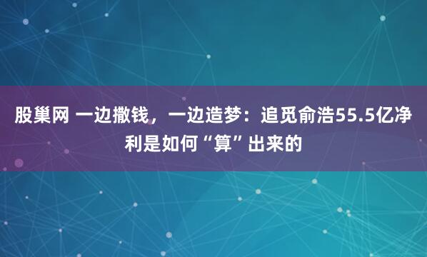 股巢网 一边撒钱，一边造梦：追觅俞浩55.5亿净利是如何“算”出来的