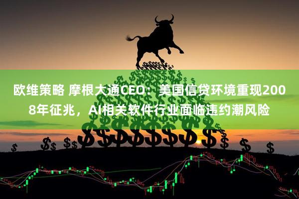 欧维策略 摩根大通CEO：美国信贷环境重现2008年征兆，AI相关软件行业面临违约潮风险