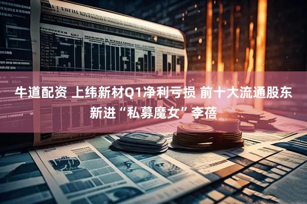 牛道配资 上纬新材Q1净利亏损 前十大流通股东新进“私募魔女”李蓓